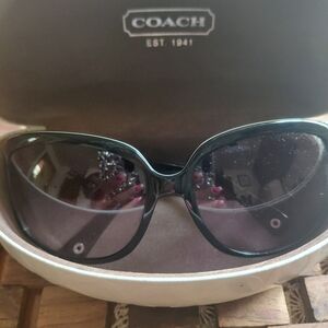 Coach Black Women's Sunglasses With Case!